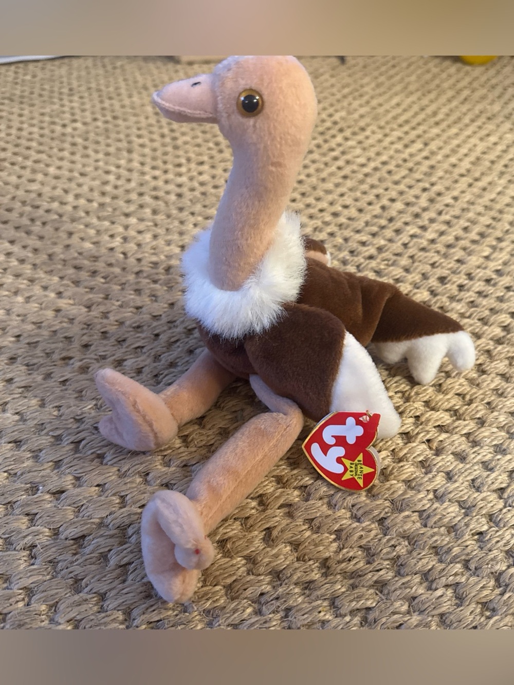 RARE Stretch the Ostrich Ty Beanie Baby w Tags